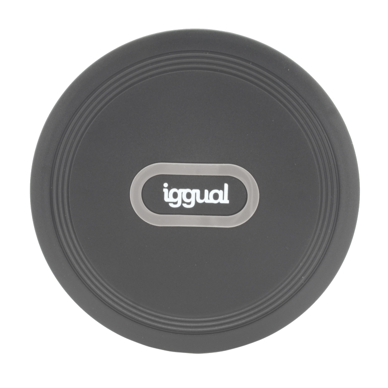 iggual IGG317099 mobile device charger Universal Grey USB Wireless charging Fast charging Indoor