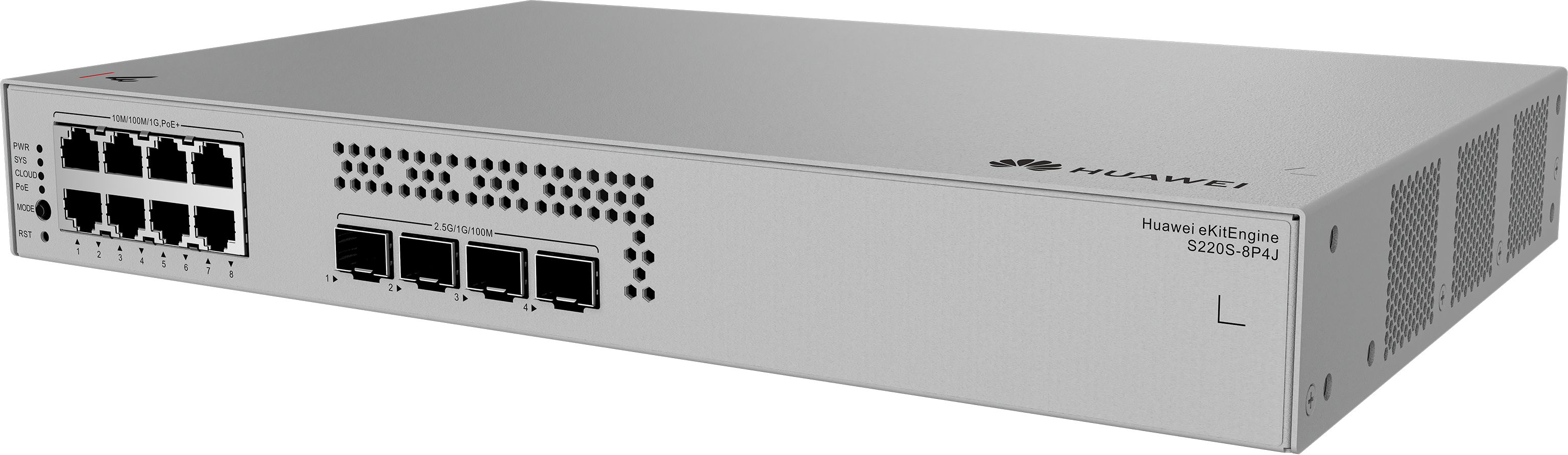 HUAWEI eKit S220S Series S220S-8P4J Gestito L2 Gigabit Ethernet (10/100/1000) Supporto Power over Ethernet (PoE) 1U Grigio