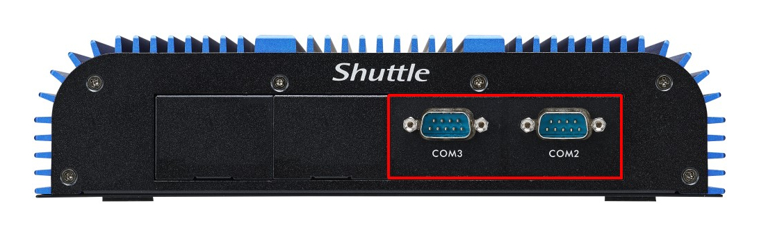Shuttle CSD01 , 2x COM (RS232/422/485) daughter board for industrial Box-PCs – image 2