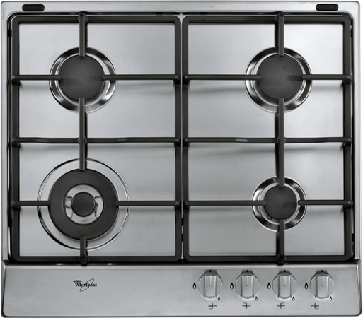 Whirlpool AKR3711IX hob Stainless steel Built-in Gas 4 zone(s)