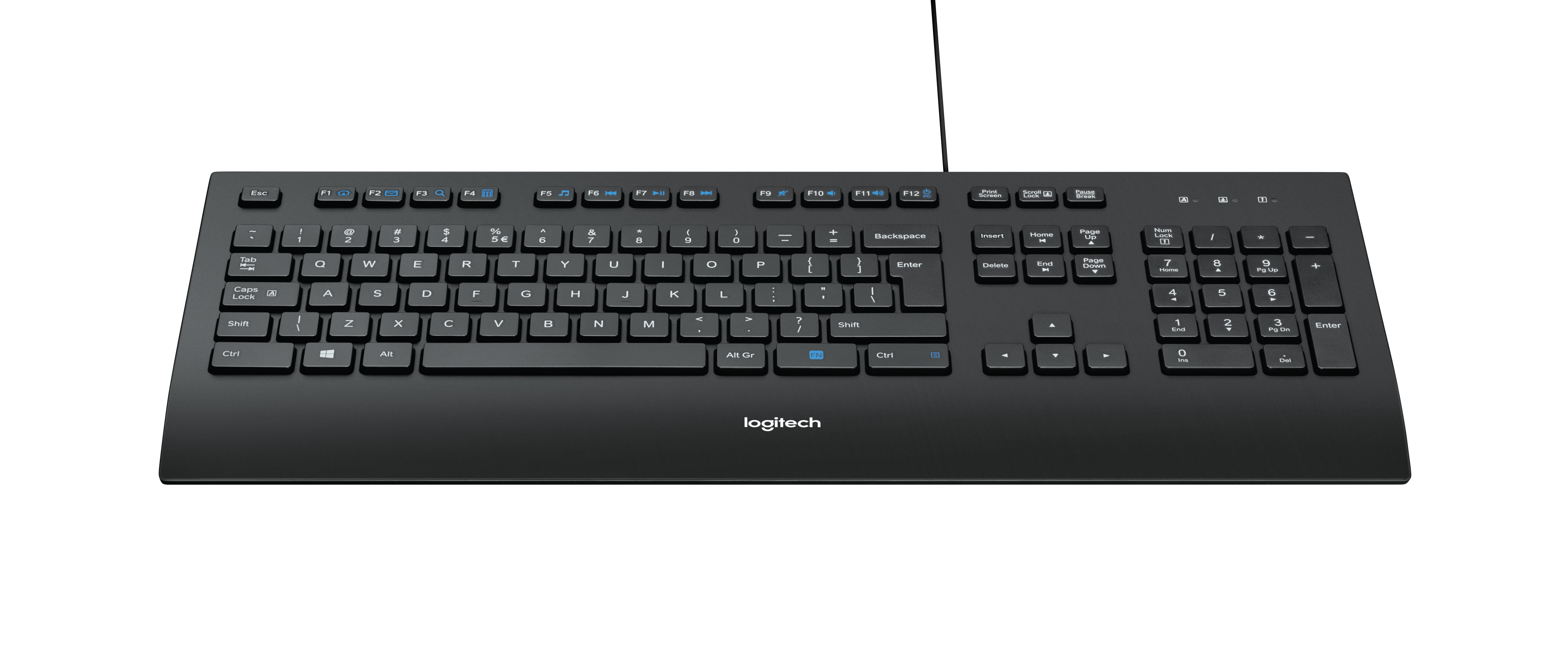 Logitech K280E Pro f/ Business tangentbord USB QWERTY Amerikanskt internationellt Svart