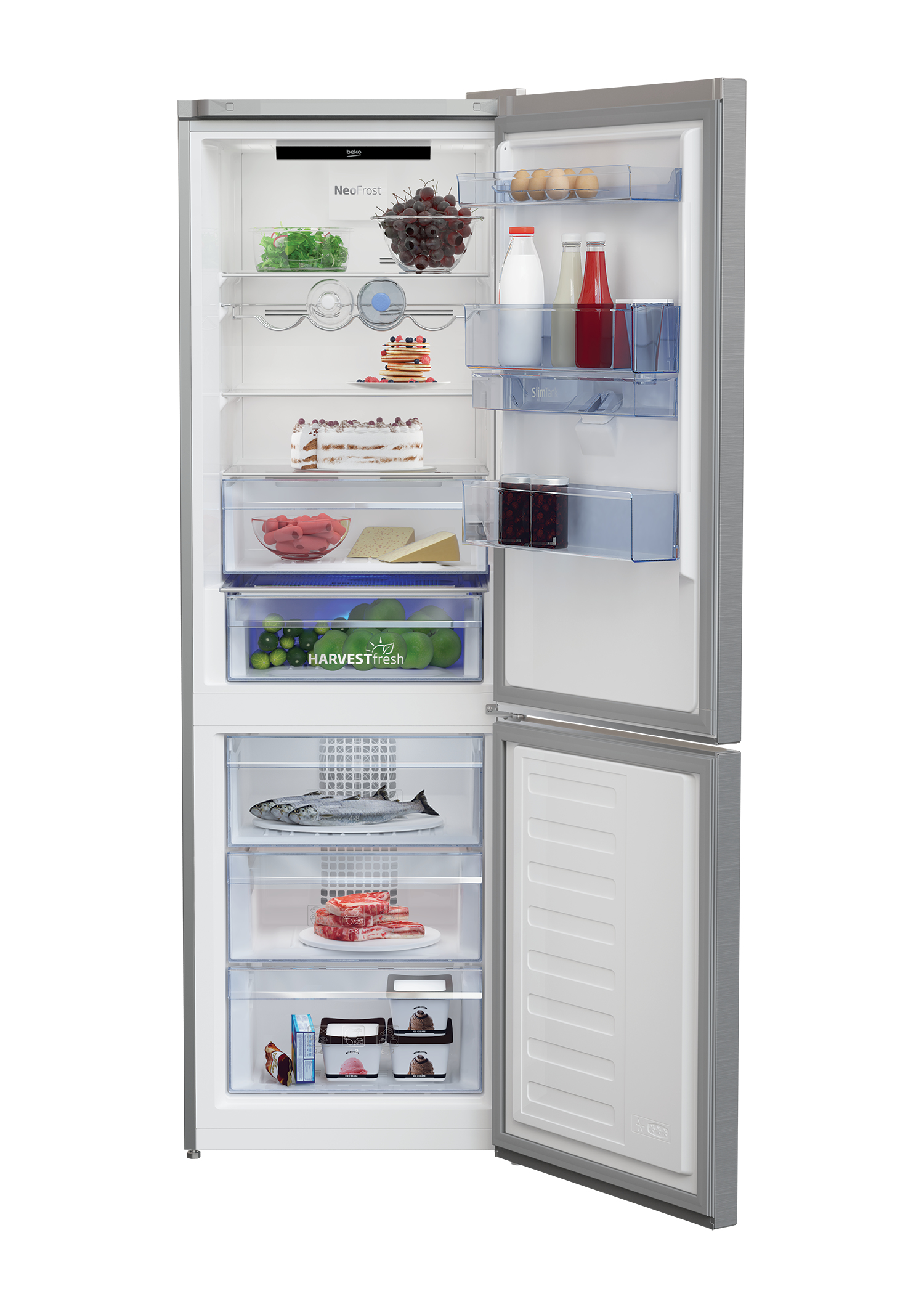 Beko MCNA366E40DXBN fridge-freezer Freestanding – image 3