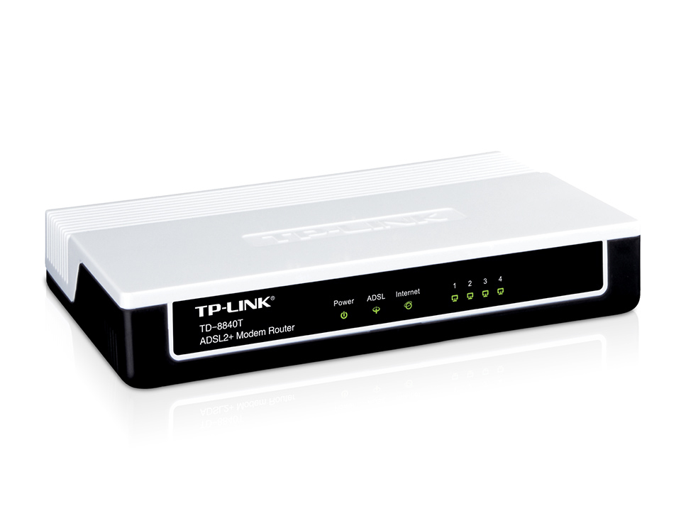 TP-Link TD-8840T wired router Fast Ethernet Black, White
