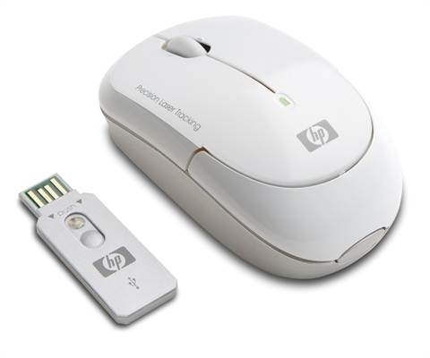HP White Wireless Laser Mini Mouse – image 5