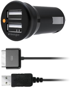 Kensington P3464-K33497US mobile device charger Mobile phone, MP3, MP4 Black Cigar lighter Auto
