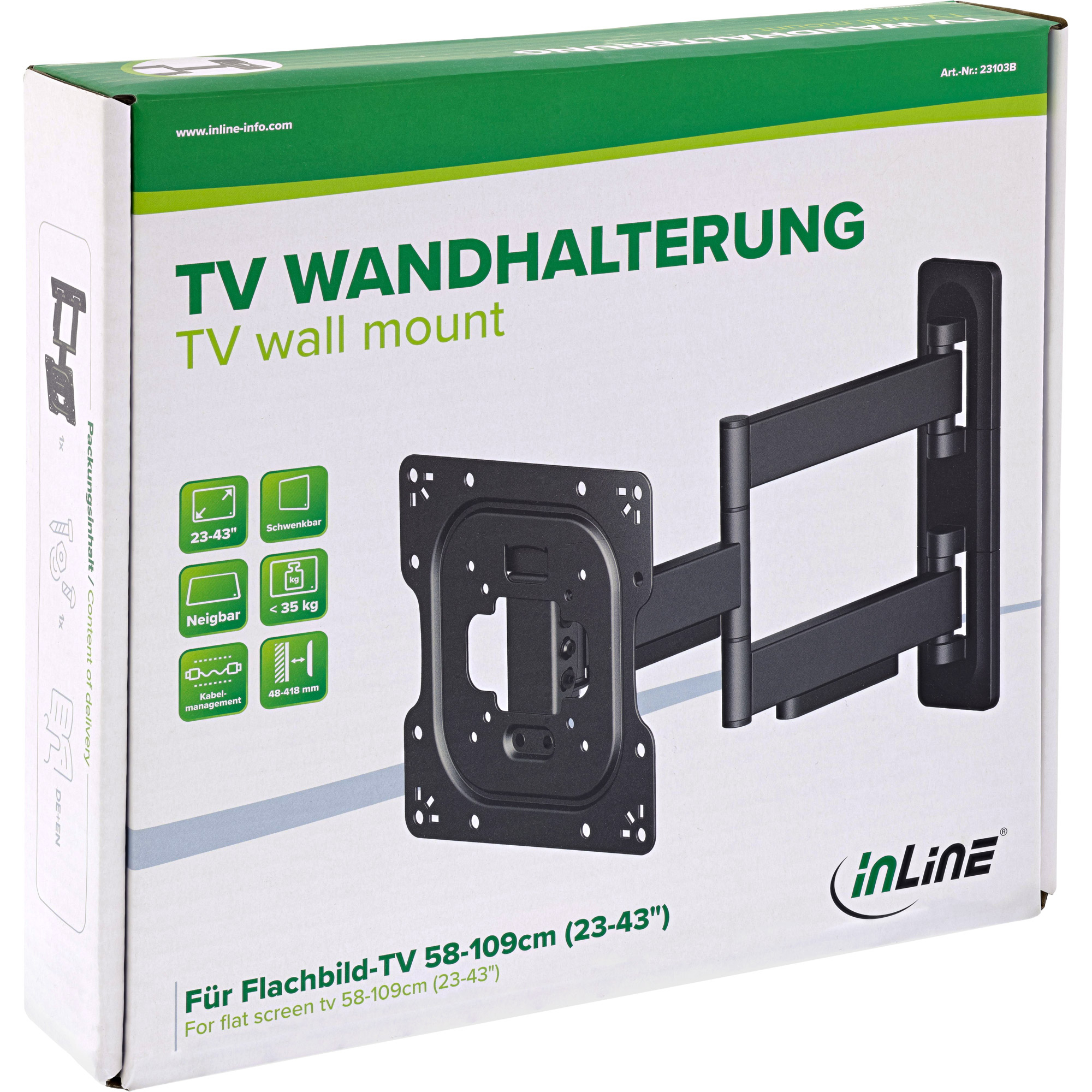InLine 23103B TV mount/stand – image 5