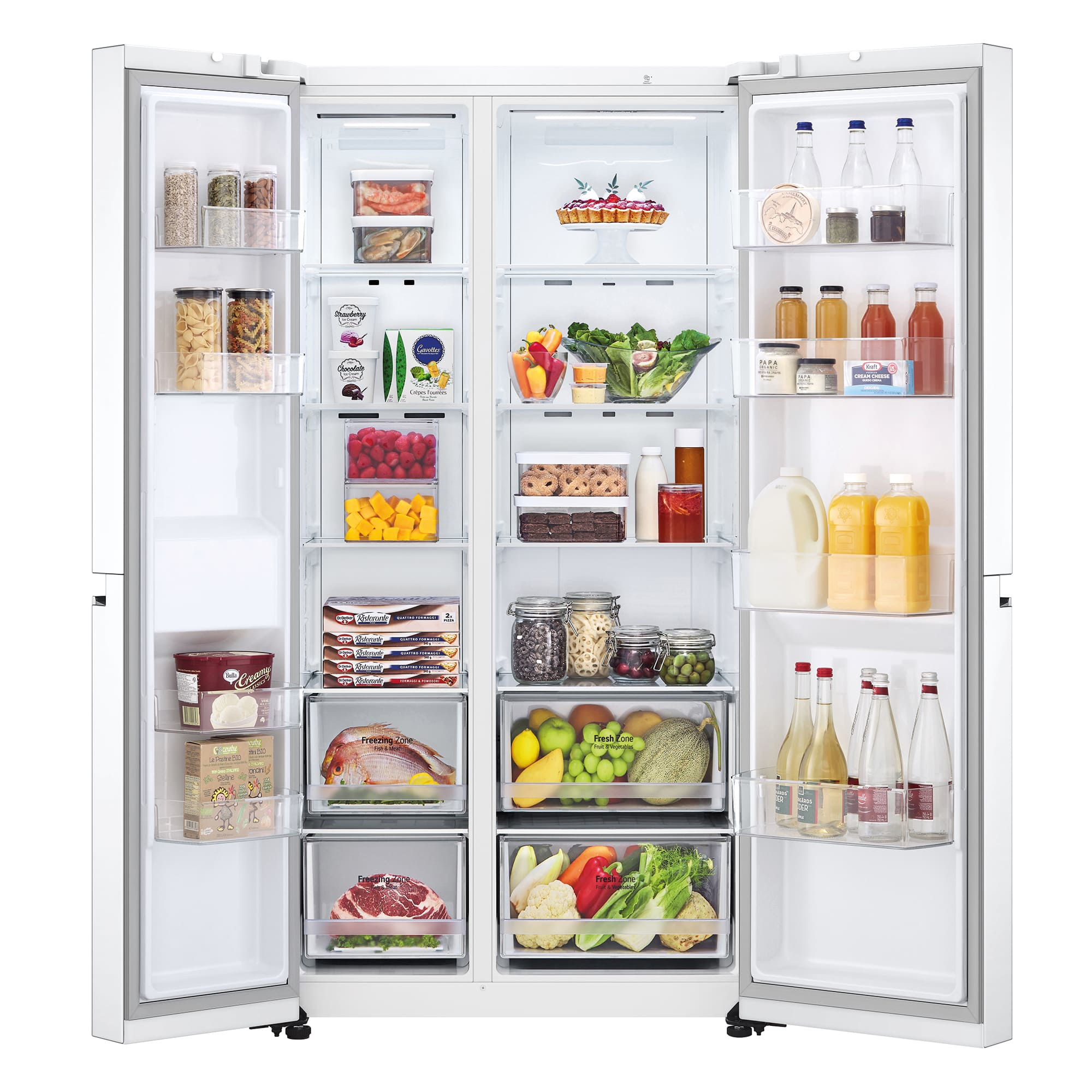 LG SIGNATURE GSBV70SWTM side-by-side refrigerator Freestanding – image 2
