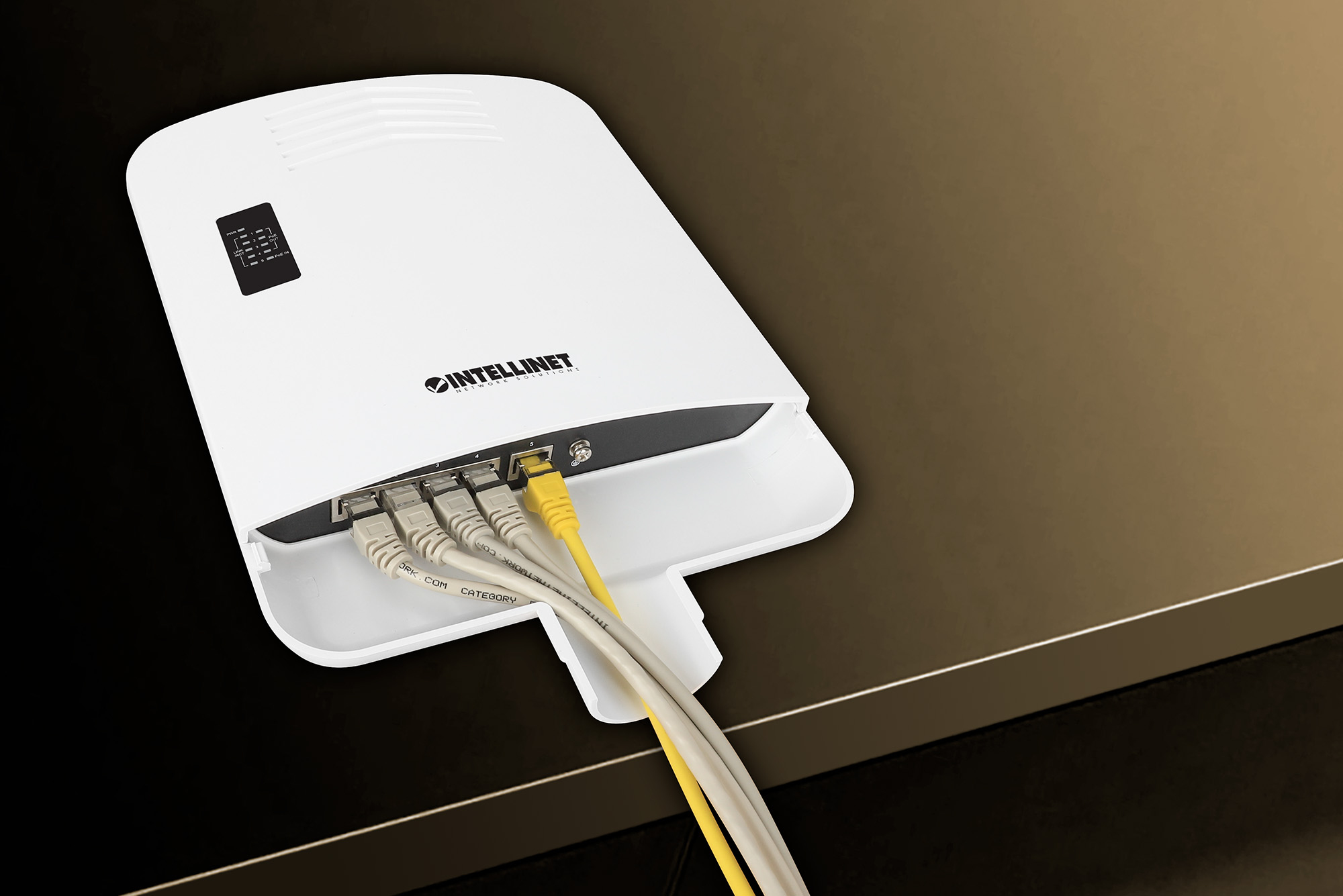 Intellinet Outdoor PoE-Powered 5-Port Gigabit Switch with PoE Passthrough / 4-Port PoE+ Extender – image 9