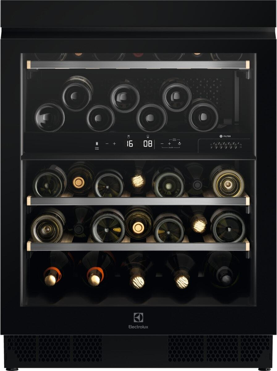 Electrolux EWUD040B8B Compressor wine cooler Built-in Black 40 bottle(s)