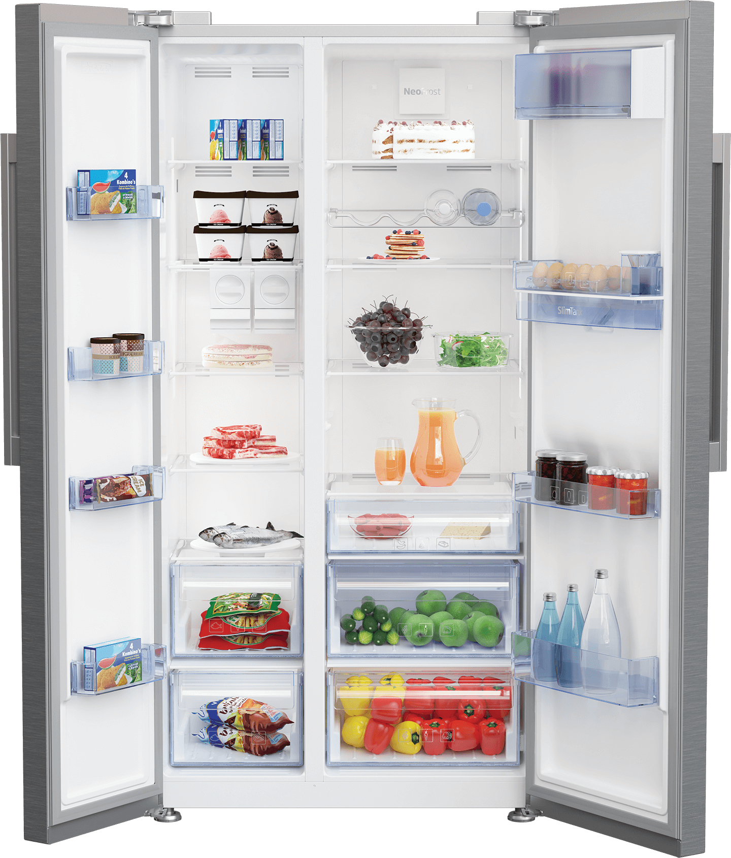 Beko GN163221XB side-by-side refrigerator Freestanding – image 3