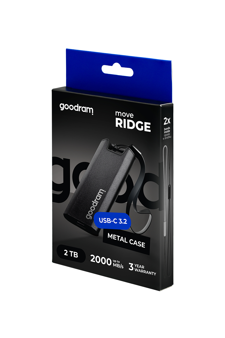Goodram SSDR-GMRE-02T-K0 external solid state drive 2 TB 3.2 Gen 2 (3.1 Gen 2) Black image 11
