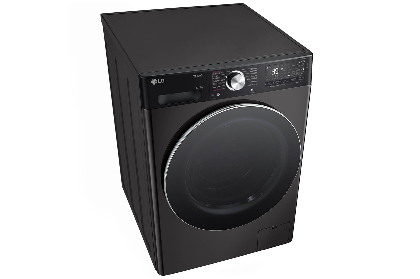 LG F4Y9LDP2Z washer dryer Freestanding Front-load Black – image 8
