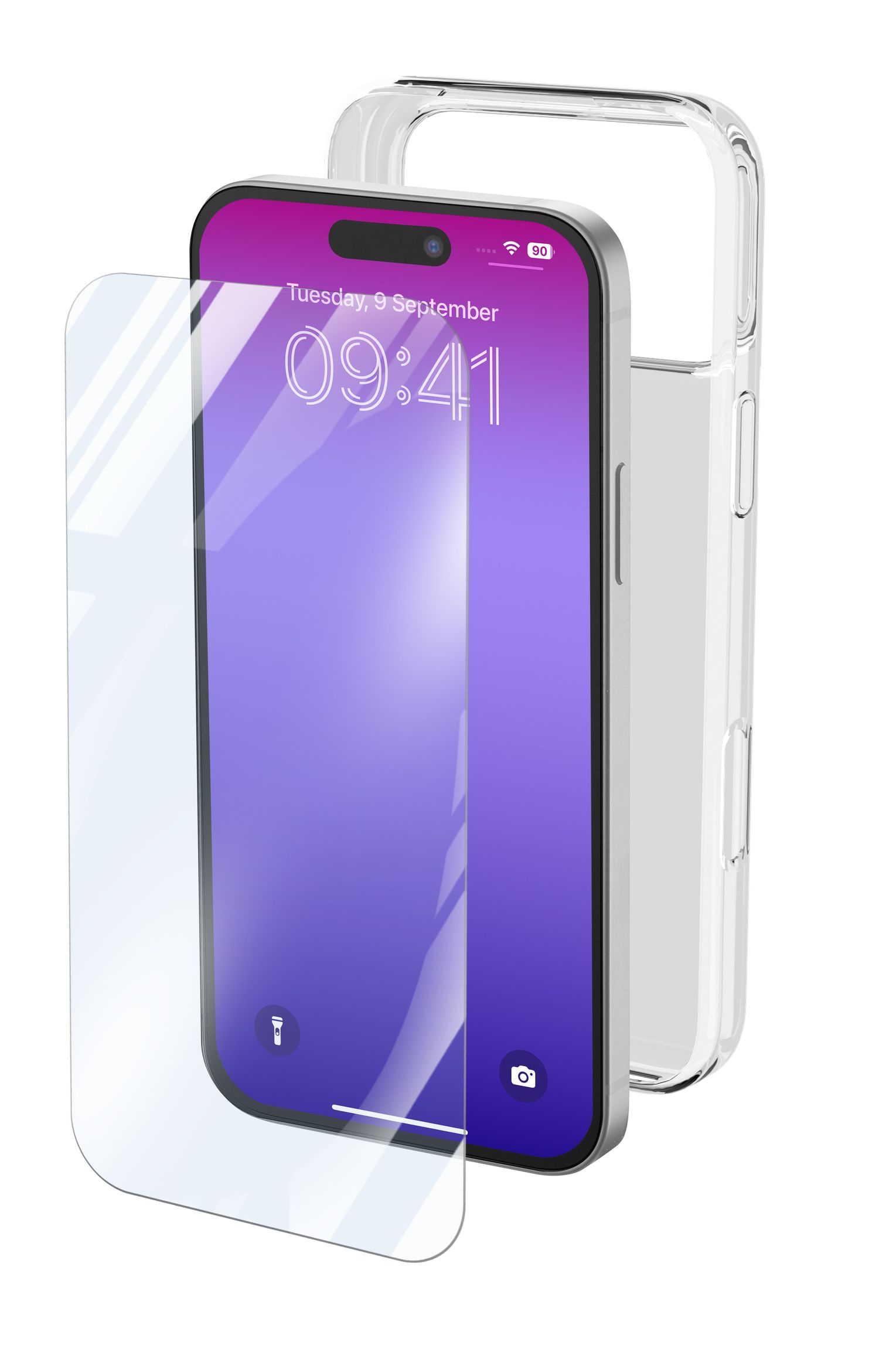 Cellular Line - Kit: Funda + protector de pantalla para iPhone 17 Pro.