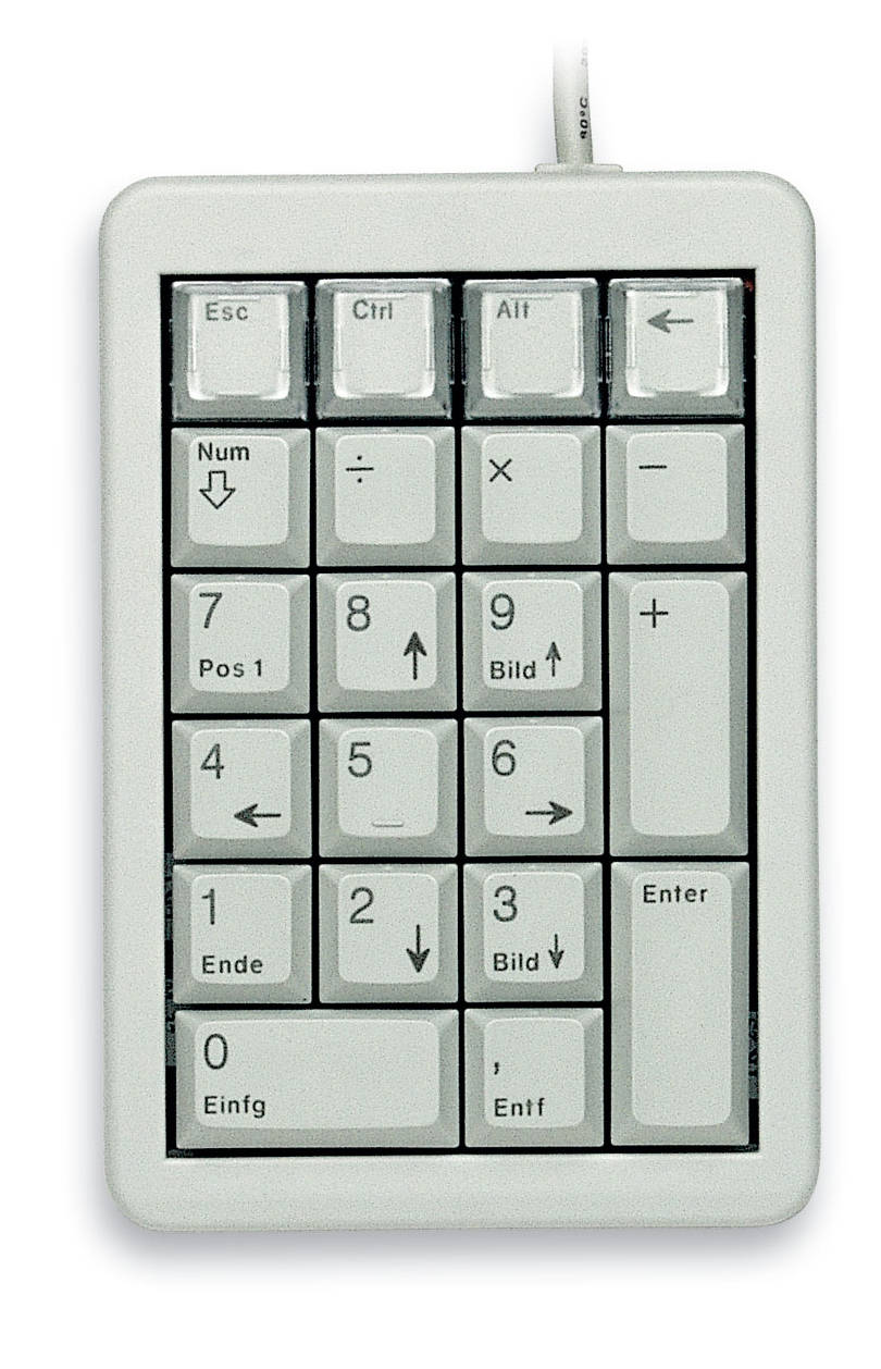 Cherry G84-4700 KEYPAD Corded, USB, Light-Grey (UK/US) – image 2