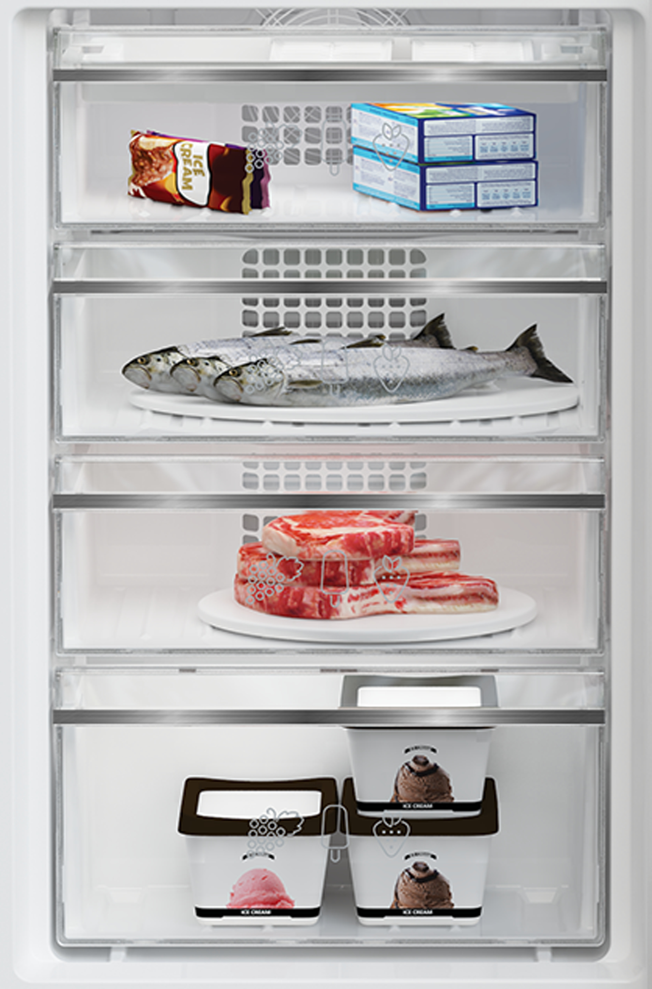 Blomberg KNE4564EVI Integrated Frost Free Fridge Freezer with VitaminCare+ – image 2