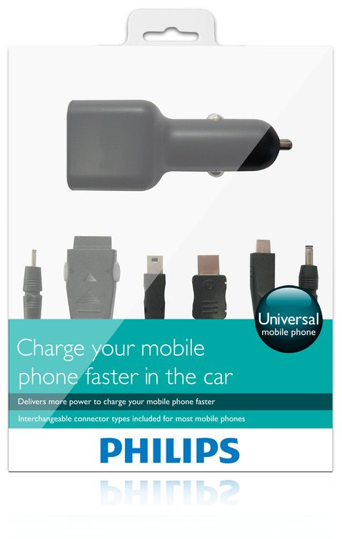 Philips DLM2206/17 mobile device charger Mobile phone, Smartphone Black Cigar lighter Auto – image 2