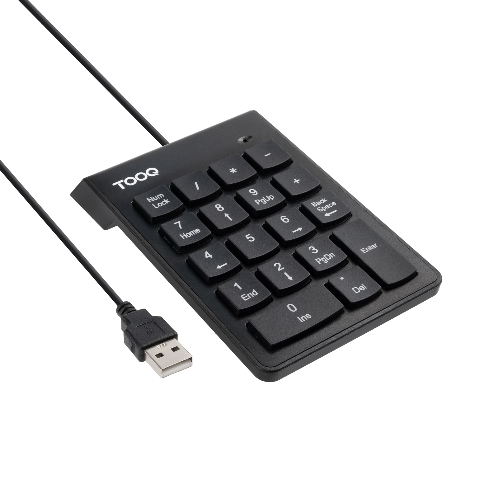 TECLADO NUMERICO TOOQ TQK-2001-B USB 19 TECLAS NEGRO