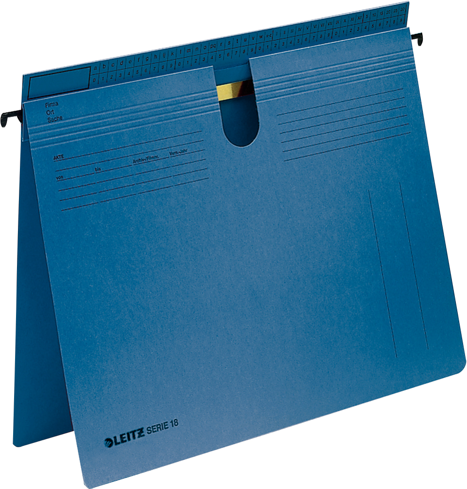 Leitz SERIE 18 cartella sospesa e accessorio A4 Cartoncino Blu
