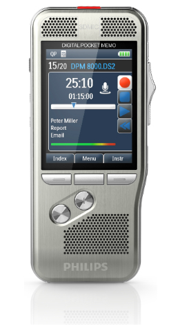 Philips Pocket Memo DPM8500 Flash card Argento