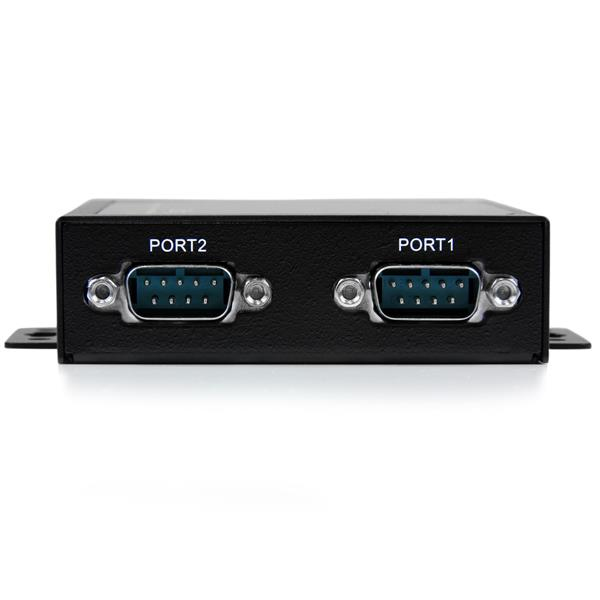 StarTech.com Adaptador Concentrador Hub 2 Puertos Serie Serial RS232 DB9 a USB en uso