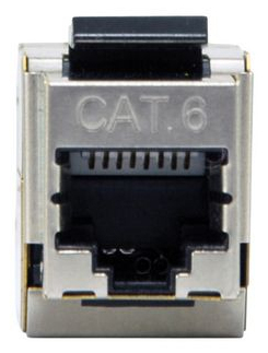 Resim Cat.6 Korumalı Keystone Inline Kuplör, 8 Adet/Set, Gümüş
