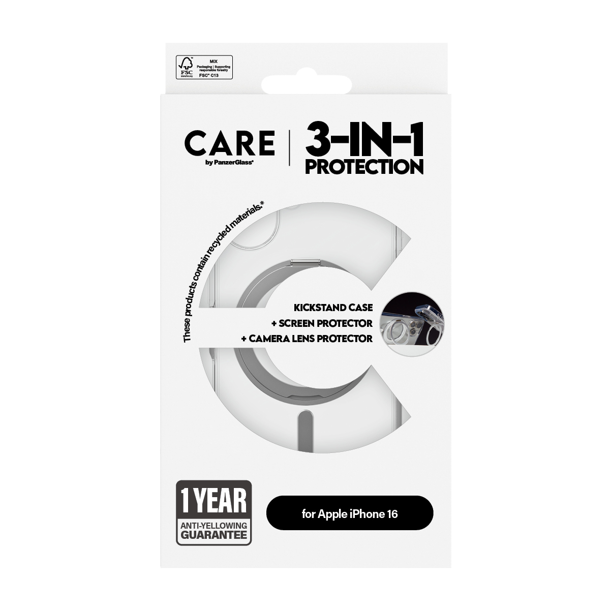 PanzerGlass CARE™ by PanzerGlass® 3-in-1 Ceramic Bundle iPhone 16 – image 3