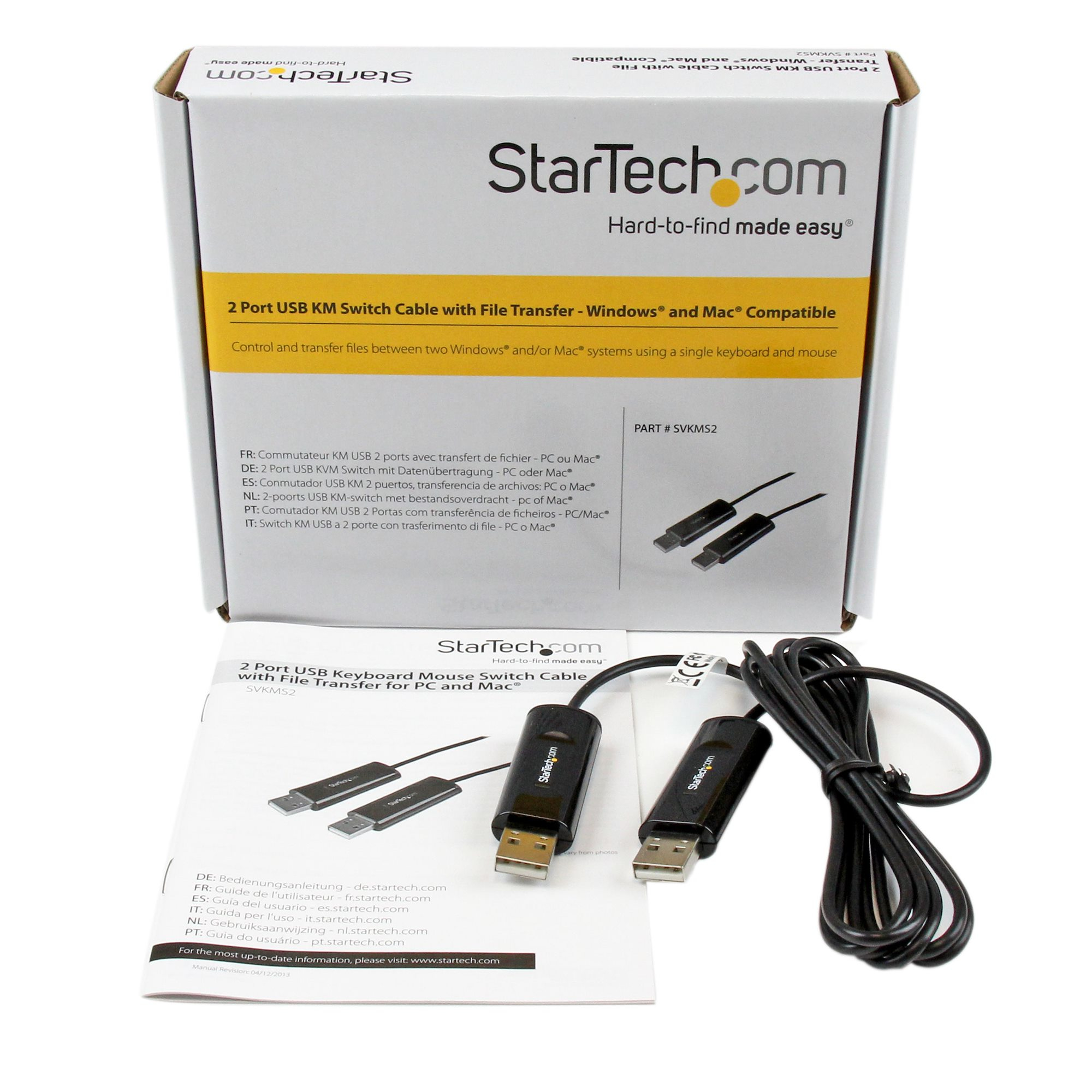Resim StarTech.com SVKMS2 KVM Kablosu 1,8 m USB