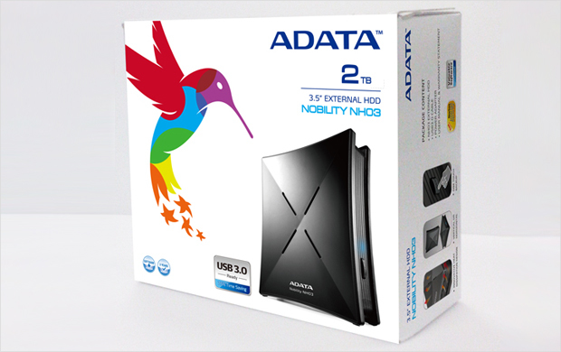 ADATA NH03, 3TB external hard drive 3.5″ USB Type-B 3.2 Gen 1 (3.1 Gen 1) Black image 3