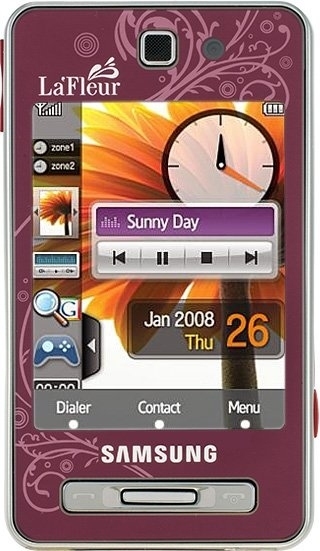 Samsung SGH-F480 Player Style, La Fleur Red