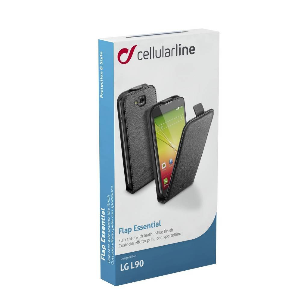 Cellularline CFLAPESSENLGL90K mobile phone case Flip case Black – image 2