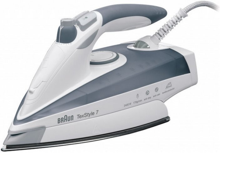 Braun TS775TP iron Steam iron Stainless Steel soleplate
