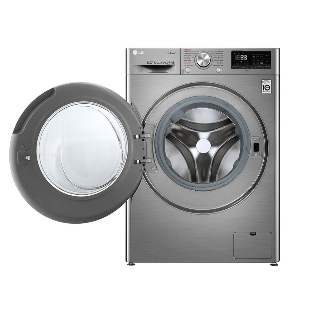 LG F4V5RGP2T washer dryer Freestanding Front-load Stainless steel – image 2
