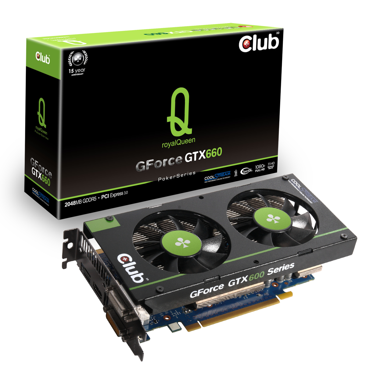 CLUB3D CGNX-X666F graphics card NVIDIA GeForce GTX 660