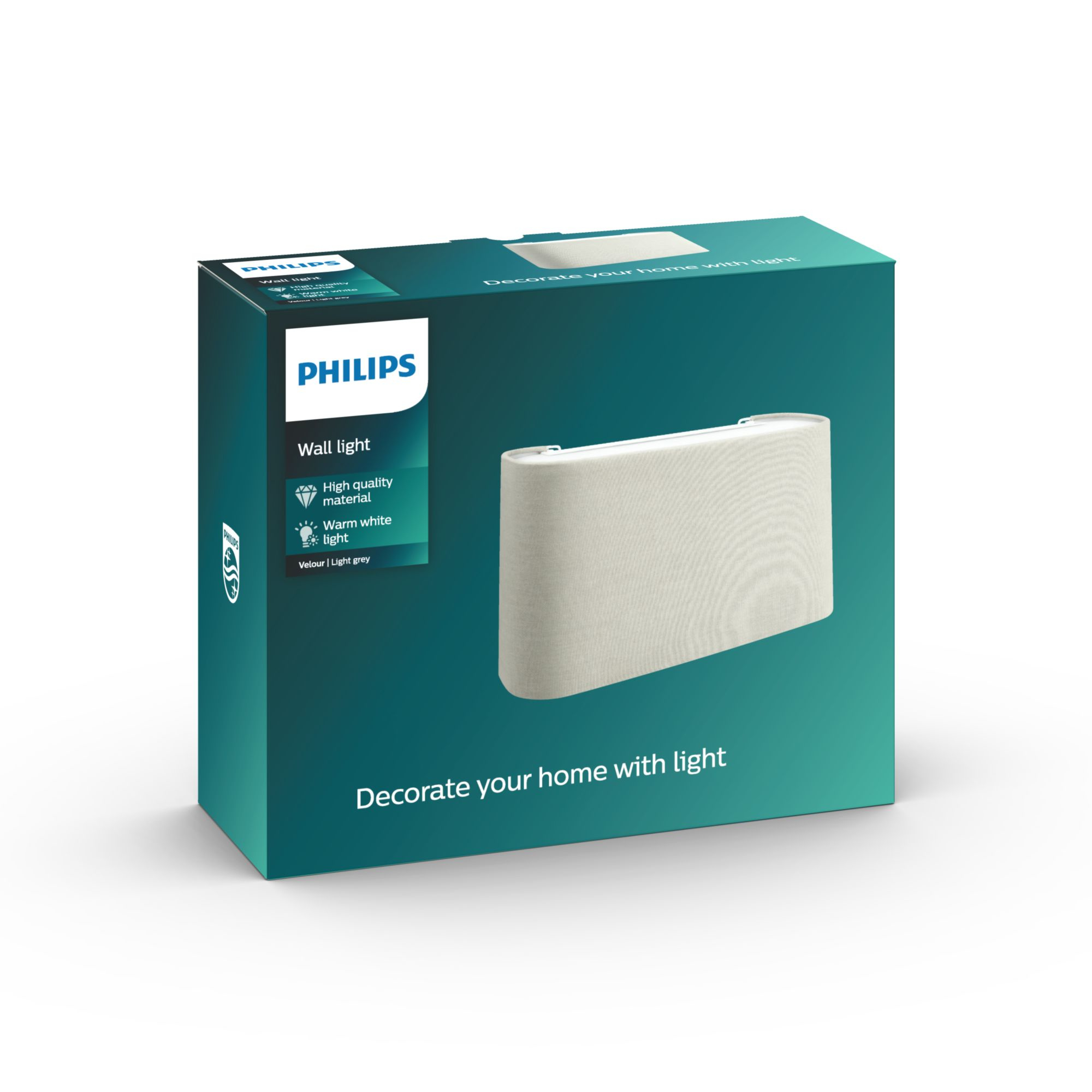 صورة Philips myLiving Wall Light 332008716 Grey E27 23W