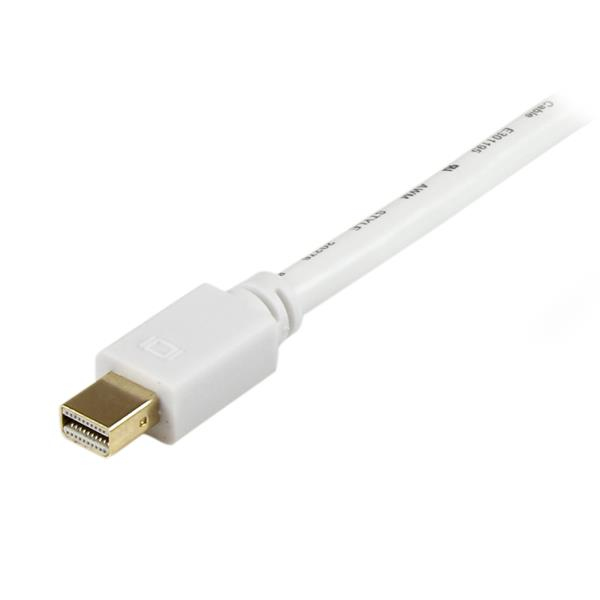 Resim StarTech.com MDP2VGAMM10W Mini DisplayPort - VGA Adaptör Kablosu - 3m Beyaz