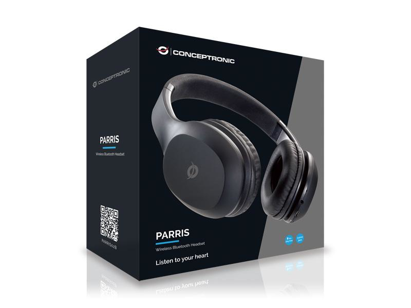Conceptronic PARRIS Wireless Bluetooth Headset, black – image 5