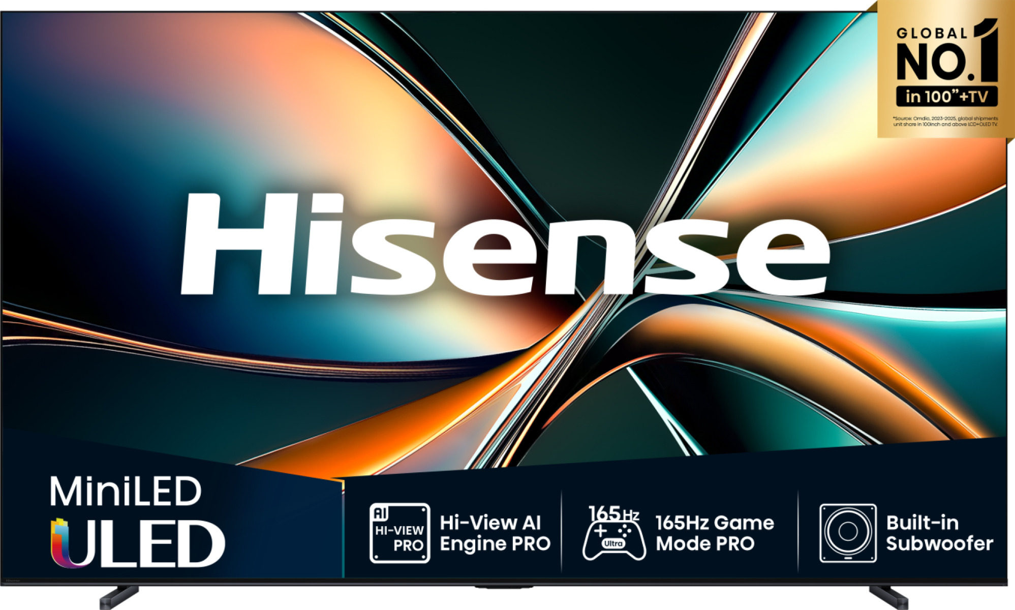 Hisense 100U7Q 2.54 m (100") 4K Ultra HD Smart TV Wi-Fi Black – image 1