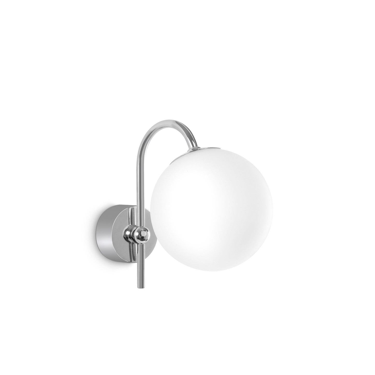 صورة إضاءة جدارية Philips myBathroom مستديرة مثبتة على السطح، كروم، زجاج، IP44