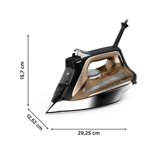 Rowenta DW8203D1 iron Steam iron Microsteam 400 HD soleplate Black, Bronze, Silver – image 3
