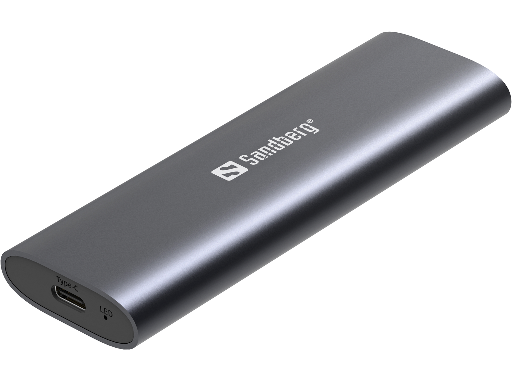 Sandberg USB 3.2 Case for M.2+NVMe SSD SSD-inkapsling Svart