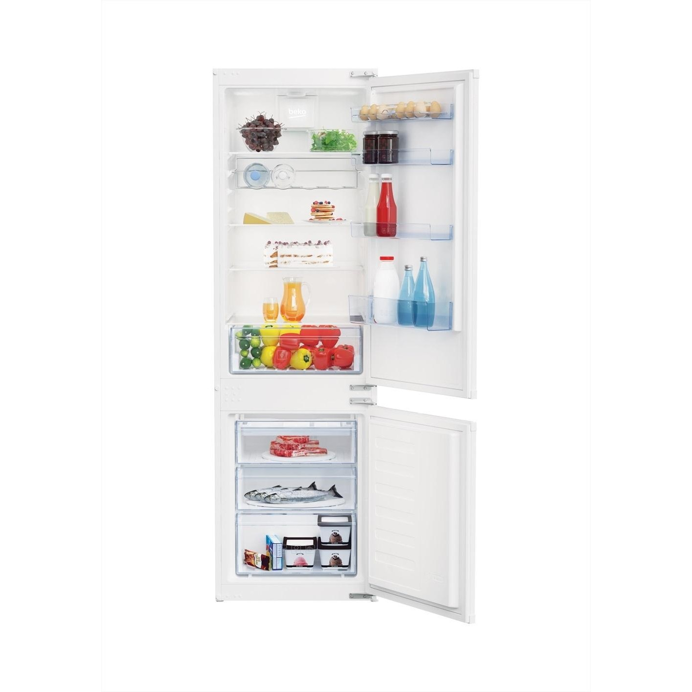 Beko BCSA285K2SF fridge-freezer Built-in