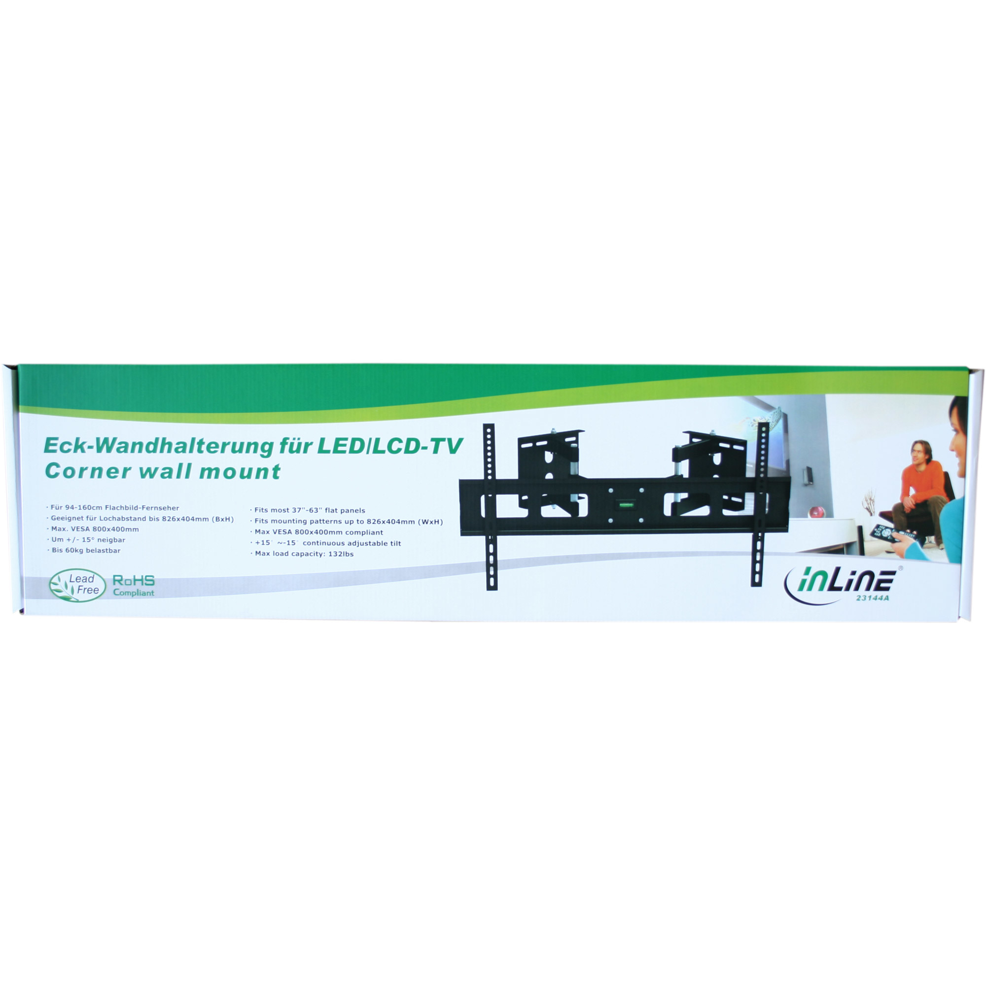 InLine Corner Wall Bracket for TFT / LED / Plasma – image 4
