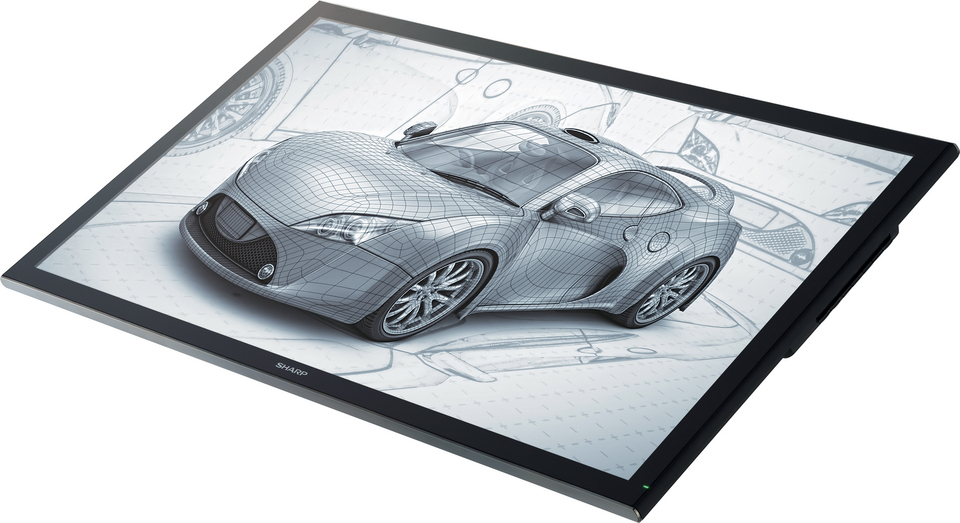 Sharp PN-K322BH computer monitor 81.3 cm (32″) 3840 x 2160 pixels 4K Ultra HD Touchscreen Black image 2