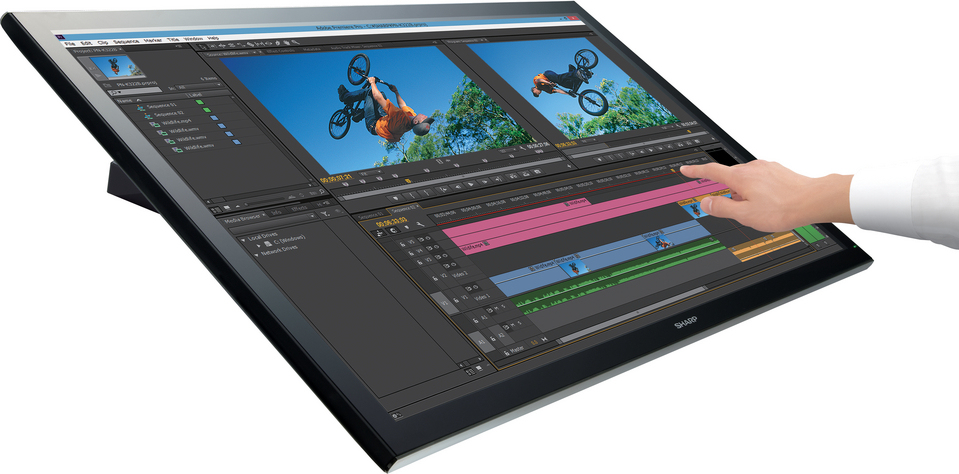 Sharp PN-K322BH computer monitor 81.3 cm (32″) 3840 x 2160 pixels 4K Ultra HD Touchscreen Black image 3