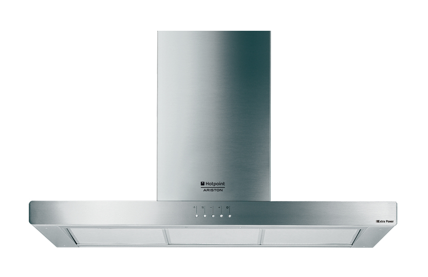 Hotpoint HB90PHA cooker hood Wall-mounted Silver