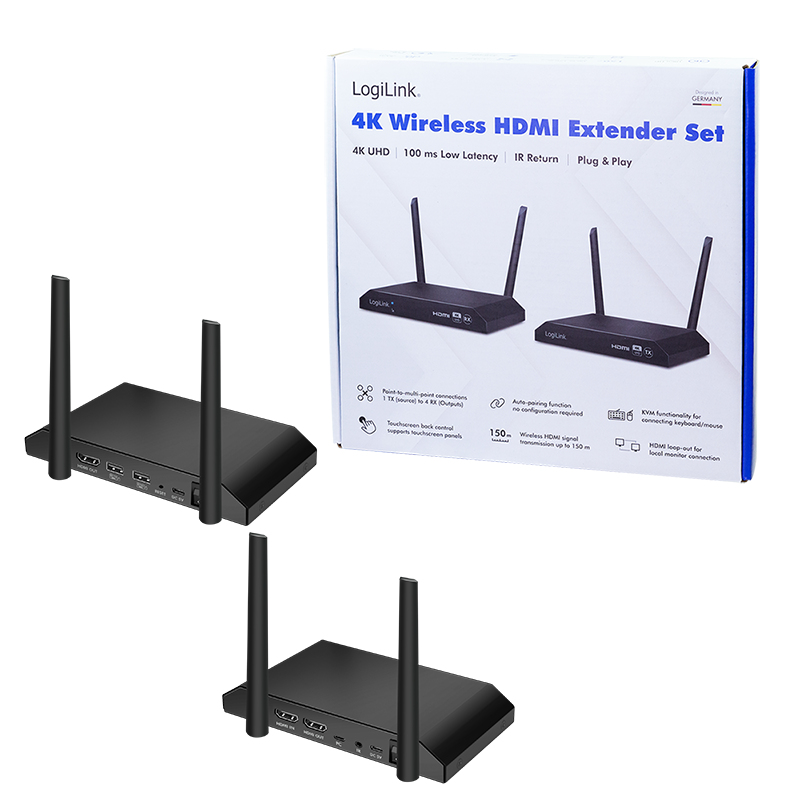 LogiLink HDW0103 AV extender AV transmitter & receiver Black – image 6