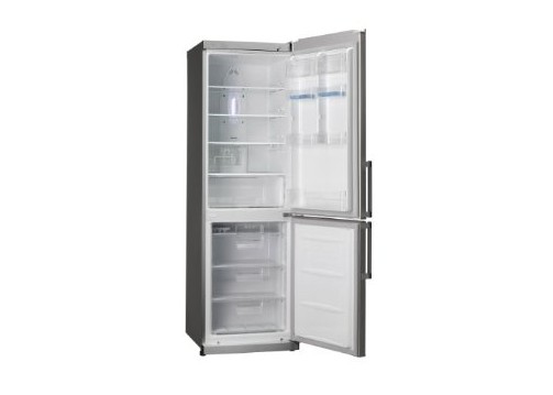 LG GB3133PVJW fridge-freezer Freestanding Grey, Platinum – image 2