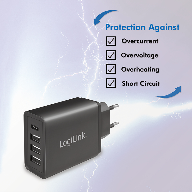 LogiLink PA0221 mobile device charger Universal Black AC Fast charging Indoor – image 5