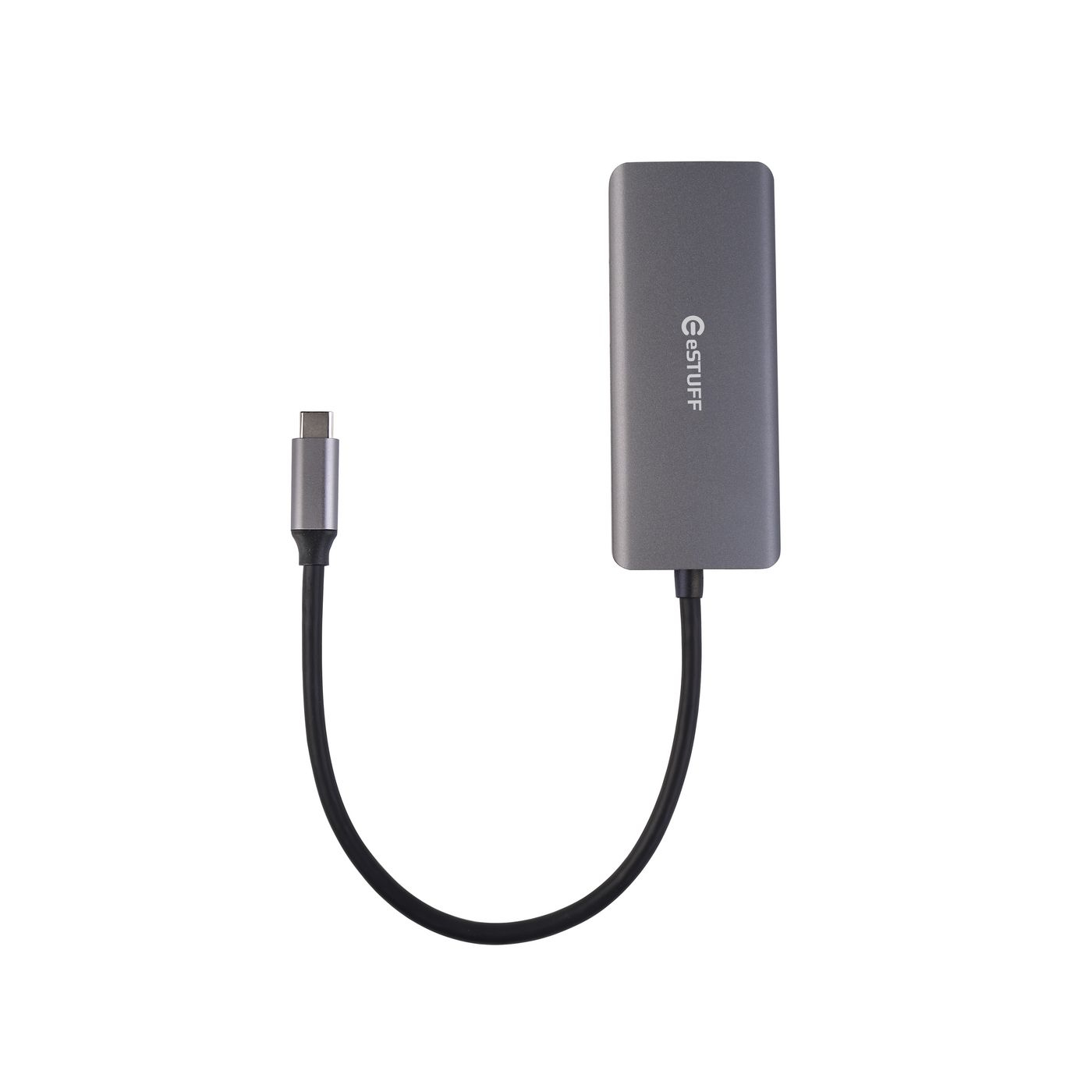 eSTUFF ES623007 interface hub USB 3.2 Gen 1 (3.1 Gen 1) Type-C 5000 Mbit/s Aluminium – image 3