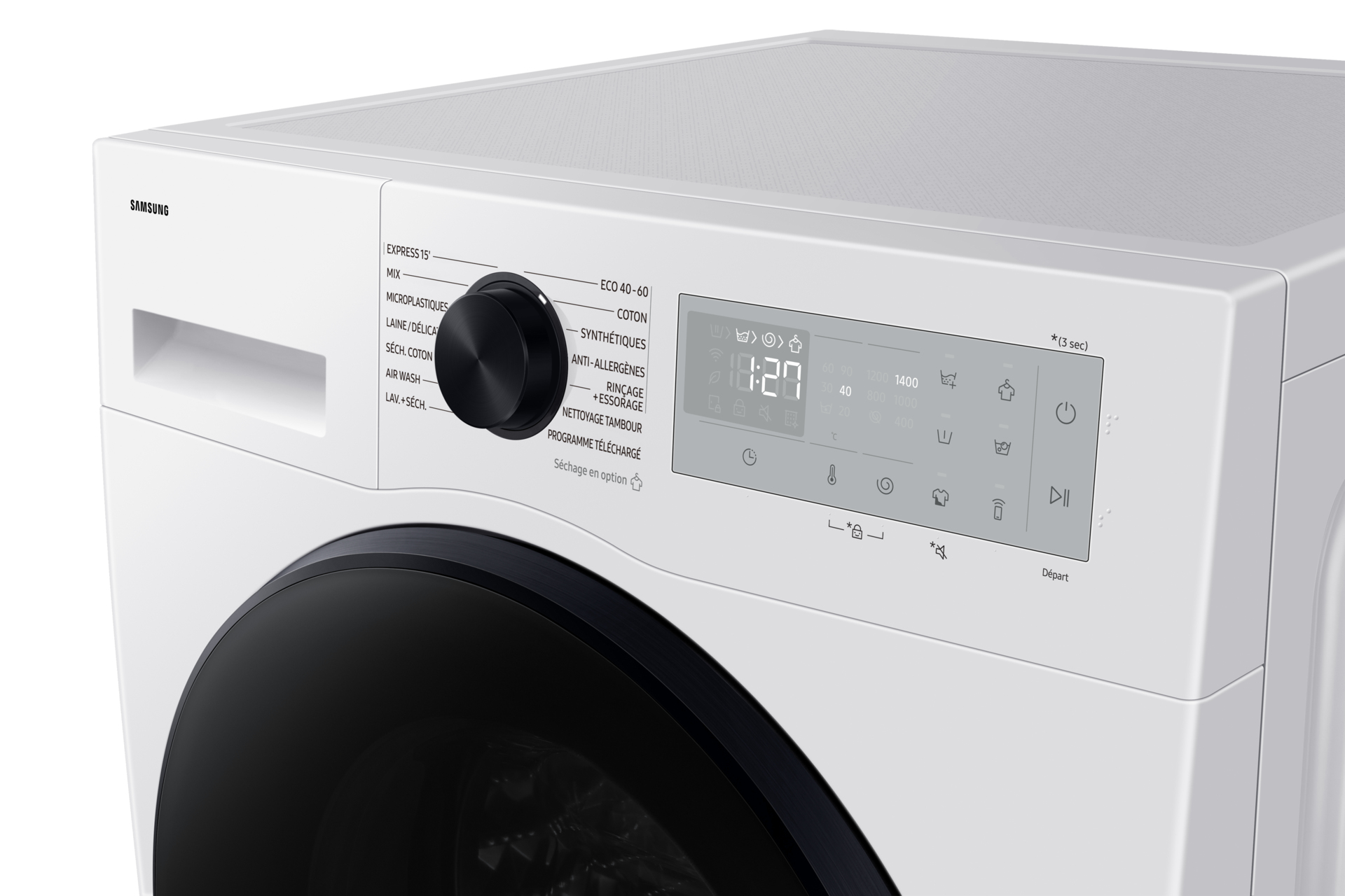 Samsung WD11DG5B15BH washer dryer Freestanding Front-load White – image 8